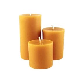 ArtisanStreets Beeswax Aromatherapy Pillar Candles. Set Of 3. Features Long Lasting...