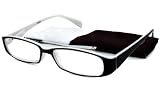 Calabria Readers Half Readers (Women) Reading Glasses - 727 Black & White