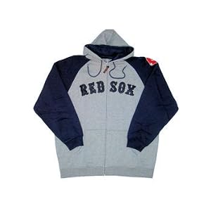 Boston Red Sox Big & Tall Classic Full Zip Raglan Hoodie