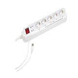 GEMBIRD Quintuple Over-Voltage Protection USB Interface Master Slave Function Automatic 10 A Cutout 16 A Connection Cable 1.8 m 