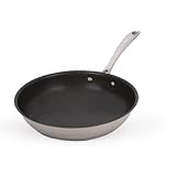 American Kitchen Non-PFOA Stainless Steel Nonstick 12-Inch Open Skillet