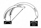 WALD Wald Lightweight Crescent 89-26 Chrome Fender Set