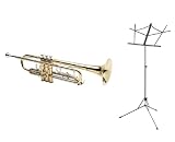Maybach Intermediate Trumpet MD5211 w / Deluxe Convertible Case, Trumpet Stand and 3 Year Warranty - B000FMJ1MG