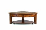 Magnussen Mackenzie Wood Pie Shaped Lift Top Cocktail Table