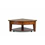 Magnussen Mackenzie Wood Pie Shaped Lift Top Cocktail Table