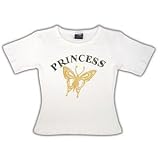 Girls White ''Princess'' T-Shirt