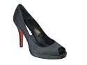 Buffalo London 8273-158 satin black 01, Damen Sandalen/Fashion-Sandalen, schwarz, (black 1)
