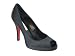 Buffalo London 8273-158 satin black 01, Damen Sandalen/Fashion-Sandalen, schwarz, (black 1)