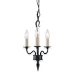 Royce Lighting Williamsburg 3 Light Chandelier-Black RC2161-3BK-1