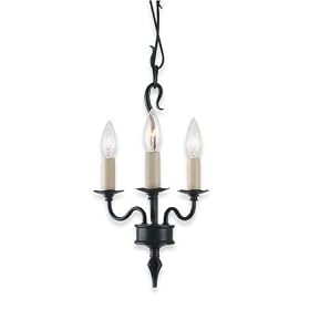 Royce Lighting RC2161 3BK 1 Coventry Three-Light Chandelier Black by Royce Lighting