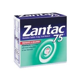 Zantac 75 Tablets, 80-Count Bottle