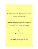 Modeling Commodity Fluctuations Using Auto Gasoline as an Example & Variations du Produit du modelage Utilisent de l'Essence de l'Auto comme un Exemple (Spanish Edition)