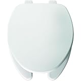 Bemis 595 000 Elongated Open Front Toilet Seat, White