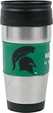 Michigan State Spartans Travel Mug: 15 oz Stainless Steel Travel Tumbler