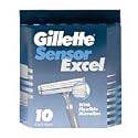 Gillette Sensor Excel Shaving Cartridges for Men - 10 ea