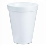 Dart Styrofoam Hot Cups, Six Ounces, White, 40 Bags of 25 Per Carton