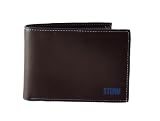 Siena Storm - Men's De Luxe Leather Wallet with Blue Flash