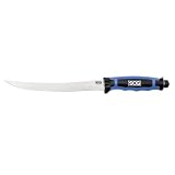 SOG Specialty Knives & Tools BLT32K-CP BladeLight Fillet LED Fixed Knife with Straight Edge 7.5-Inch Steel Blade and Hard Nylon Sheath, Satin Finish