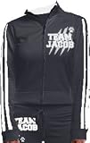 Team Jacob Wolf Juniors/ladies Ragged Terry Striped Track Outfit Tracksuit