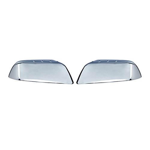 E-Autogrilles Triple Chrome Plated ABS Top Upper Half Mirror Cover for 11-14 Ford Edge / 11-15 Lincoln MKX (65-0311)