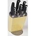 8 Pc. Forged Knife Set with Block (Natural/Stainless) (5 W x 7 D x 13 H)