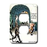 Londons Times Funny Music Cartoons - Unlikely Beggar - Light Switch Covers - 2 plug outlet cover