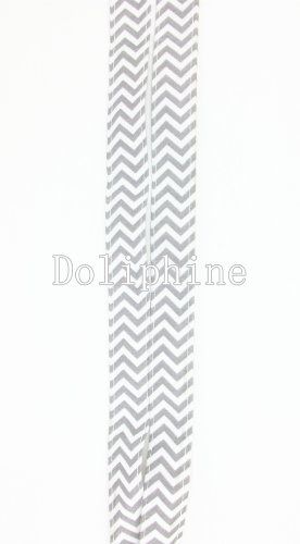 Wave Fabric Neck Chevron LANYARDs Keychain for Key / ID / Cell Phone Holder (Gray)