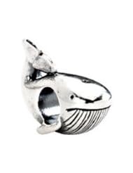 Sterling Silver Kera Whale Bead