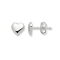 Miore Damen-Ohrstecker Herz 750 Wei�gold MK027E