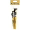 Decopatch Pack of 3 Sizes Nylon Brushes