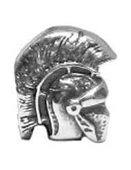 Genuine Zable (TM) Product. 925 Sterling Silver Trojan Charm. 100% Satisfaction Guaranteed.