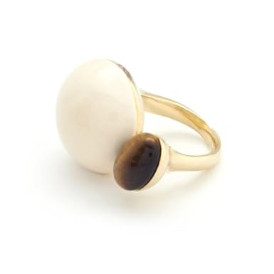 Tiger's Eye Bead Ring by Helena Rohner||RF10F