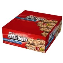 Met-Rx Big 100 Food Bar Choc. Chip gramsaham Cracker 12 bars