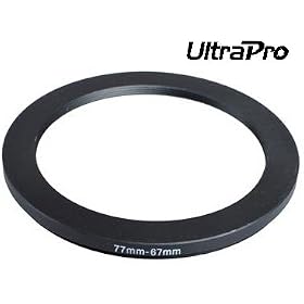 UltraPro Step-Down Adapter Ring 77mm Lens to 67mm Filter Size