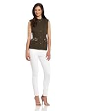 Democracy Womens Military Vest With Jewel Detail