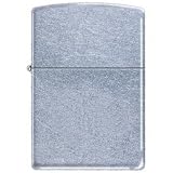 New Zippo Street Chrome Lighter Brushed Chrome Finish Stylish Modern Design High Quality