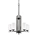 Acclaim Lighting IN11232ORB Sophia Indoor 5-Light Chandelier with Glass Shades, Oil Rubbed Bronze