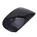 HDE Ultra-Thin Wireless Mouse 2.4GHZ Ergonomic Candy Colored Optical Mouse with USB Nano Receiver and Adjustable DPI Switch (Black)
