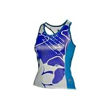31VlnlCOr7L. SL160  Descente 2008 Womens Harmony Print Cycling Tank Top   Delicate Flower/Marine/Azure   13184dfmraz