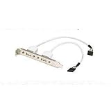 2 Port USB 2.0 Rear PCI Backplate Panel + 10 Pin Header