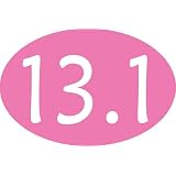 13.1 Oval Decal(pink)