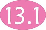 13.1 Oval Decal(pink)