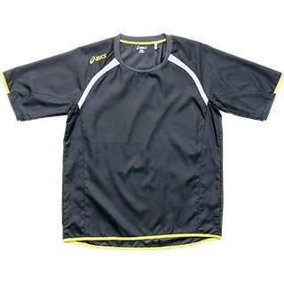 アシックス ランニングウインドシャツ XX203C 半袖 スミ ユニセックス