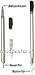 Palm m515/ m505/ m500 3 in 1 PDA Stylus / Ballpoint Pen / Reset Pin (1 per Pack)