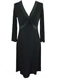 BCBG Paris 3/4 Sleeve Black Jersey Dress