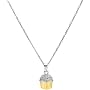 Baker's Two Tone CZ Cupcake Necklace
