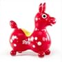 Inflatable 'Rody Horse' Children's Ride-On Rocking Horse: Color is Red