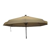 IMAGE OF 10' Pop Up Solar Umbrella - Beige
