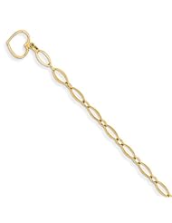 14k Polished Oval Link Bracelet