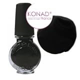 Vernis konad nail art noir spécial stamping 11 ml